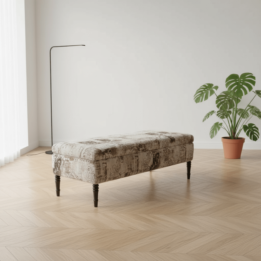 Handcrafted Lounge Centrepiece Bench Multi - Toned Designer Finish - ISTOOLS