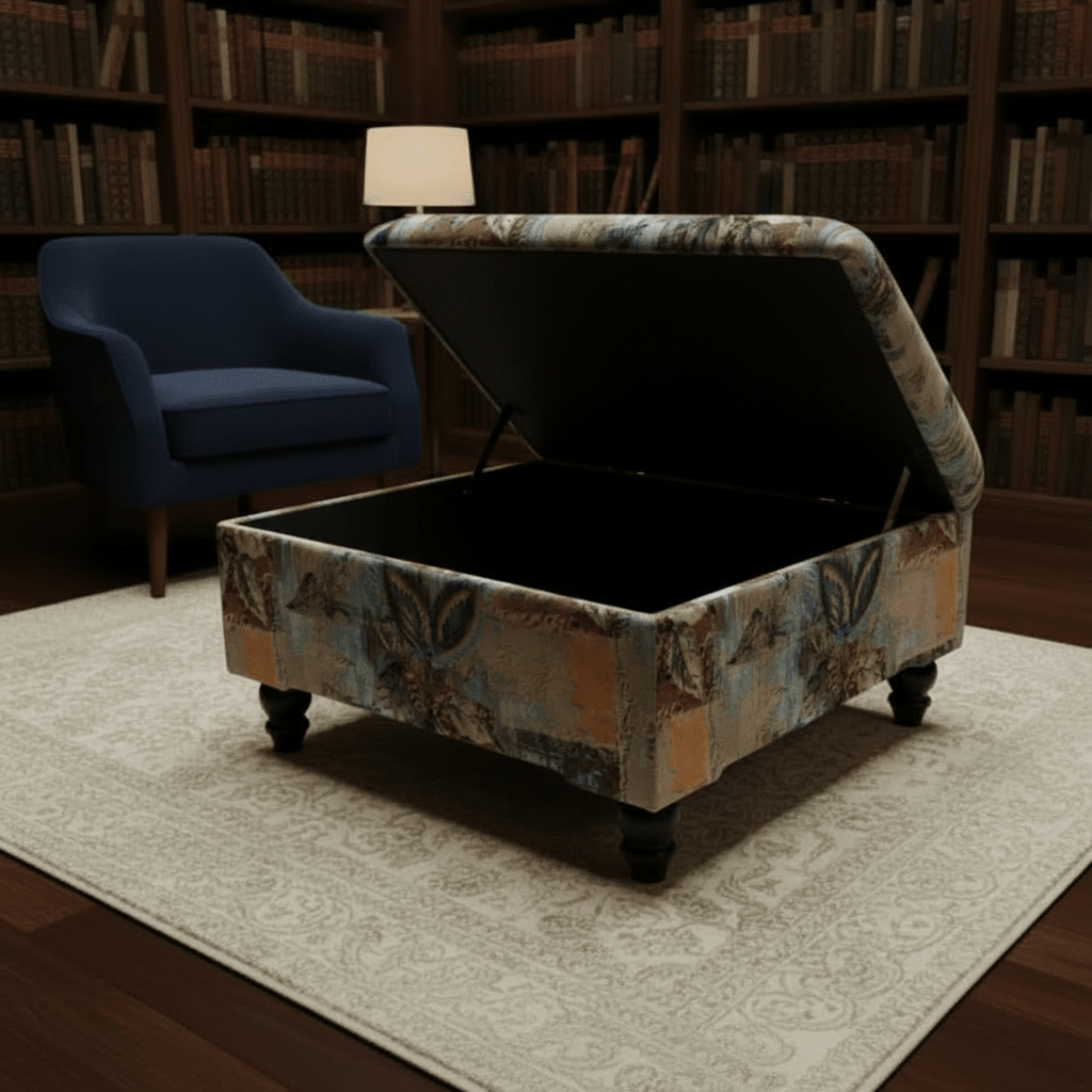 Handcrafted Lounge Storage Box Plain Aesthetic UK - ISTOOLS