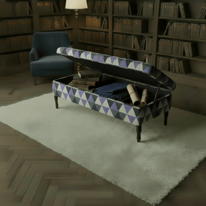 Handcrafted Rectangular Ottoman Centrepiece Aesthetic - ISTOOLS