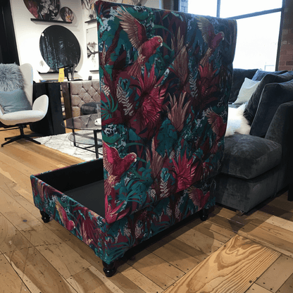 Handcrafted Square Coffee Table Ottoman with Storage bec - ISTOOLS