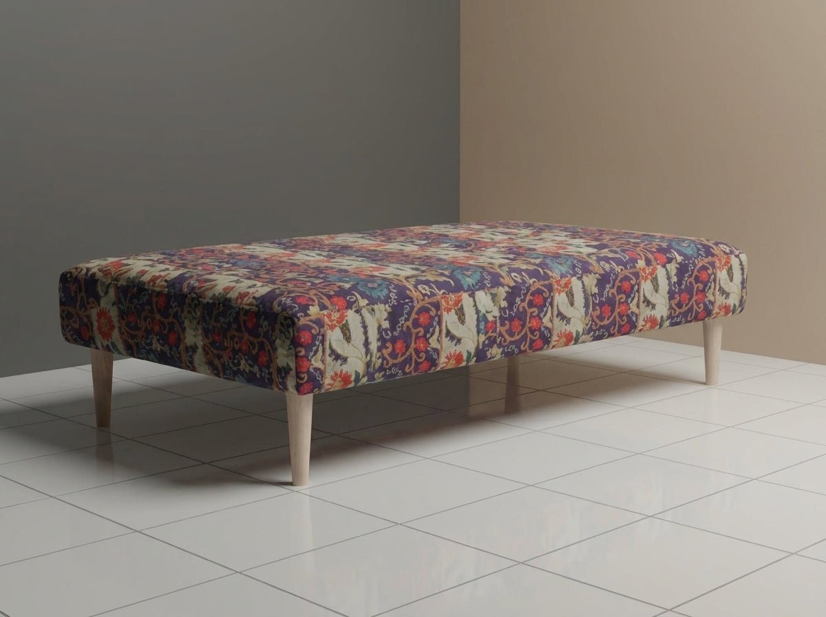 Handcrafted Storage Ottoman Expressive Aesthetic Smooth Top - ISTOOLS
