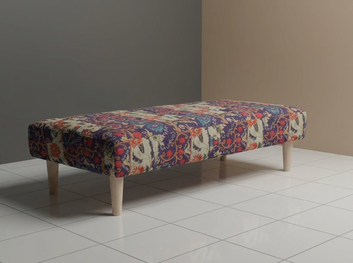 Handcrafted Storage Ottoman Expressive Aesthetic Smooth Top - ISTOOLS