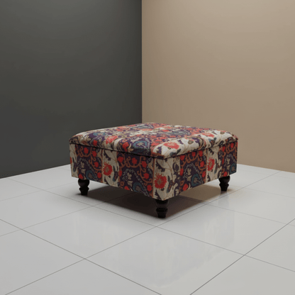 Handcrafted Storage Ottoman Minimalist Aesthetic Smooth Top - ISTOOLS