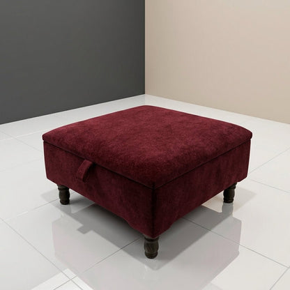 HANDCRAFTED UPHOLSTERED STORAGE POUFFE MADE TO MEASURE - ISTOOLS