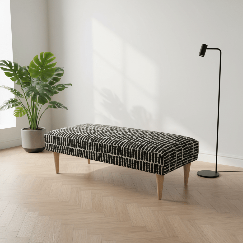 Handmade Intricate Stitched Ottoman Seating – Premium Storage Bench & Coffee Table - ISTOOLS