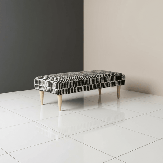 Handmade Intricate Stitched Ottoman Seating – Premium Storage Bench & Coffee Table - ISTOOLS