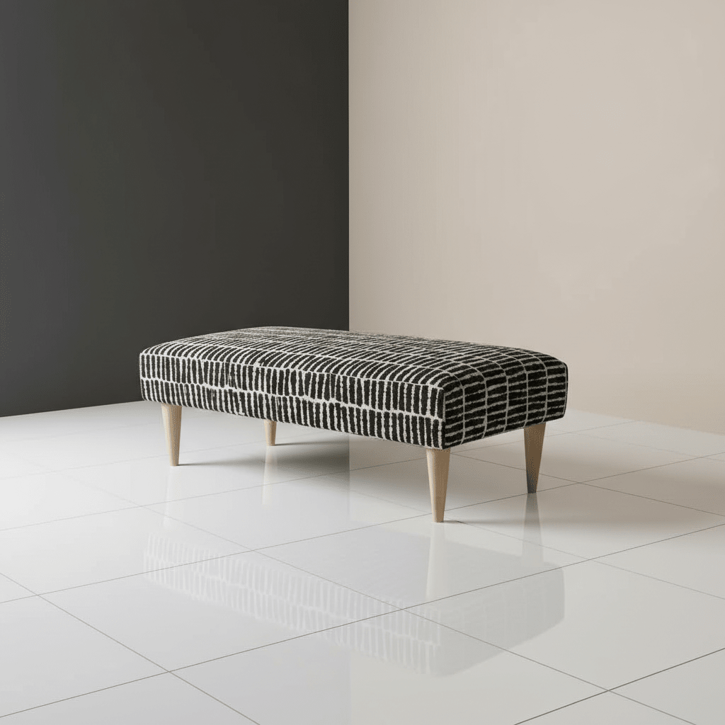Handmade Intricate Stitched Ottoman Seating – Premium Storage Bench & Coffee Table - ISTOOLS