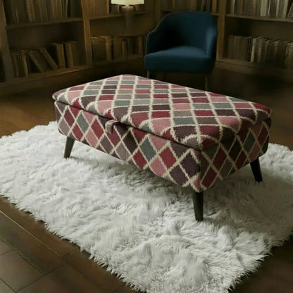 Handmade Rectangular Window Seat Bench – Multi-Purpose Footstool & Storage Seat - ISTOOLS