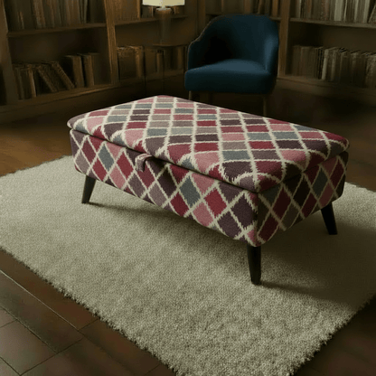 Handmade Rectangular Window Seat Bench – Multi - Purpose Footstool & Storage Seat - ISTOOLS