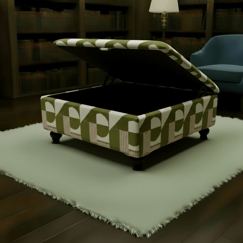 Heavy Duty Square Footstool Table | Extra Large Storage Ottoman & Coffee Table – istools UK - ISTOOLS