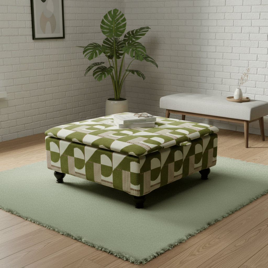 Heavy Duty Square Footstool Table | Extra Large Storage Ottoman & Coffee Table – istools UK - ISTOOLS