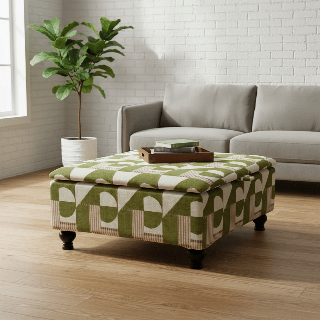 Heavy Duty Square Footstool Table | Extra Large Storage Ottoman & Coffee Table – istools UK - ISTOOLS