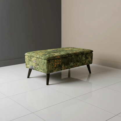 Hidden Compartment Long Ottoman – Stylish UK Handcrafted Storage Bench for Decluttering - ISTOOLS