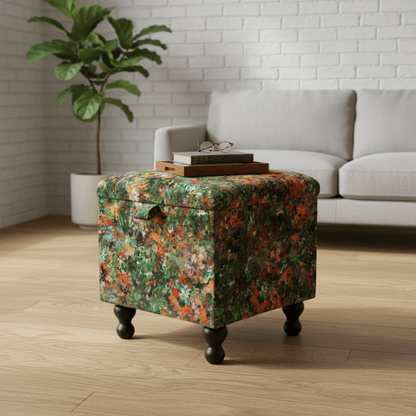Hidden Storage Ottoman Box – Space Saving Living Room Organiser - ISTOOLS