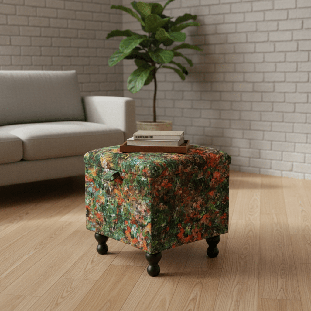 Hidden Storage Ottoman Box – Space Saving Living Room Organiser - ISTOOLS