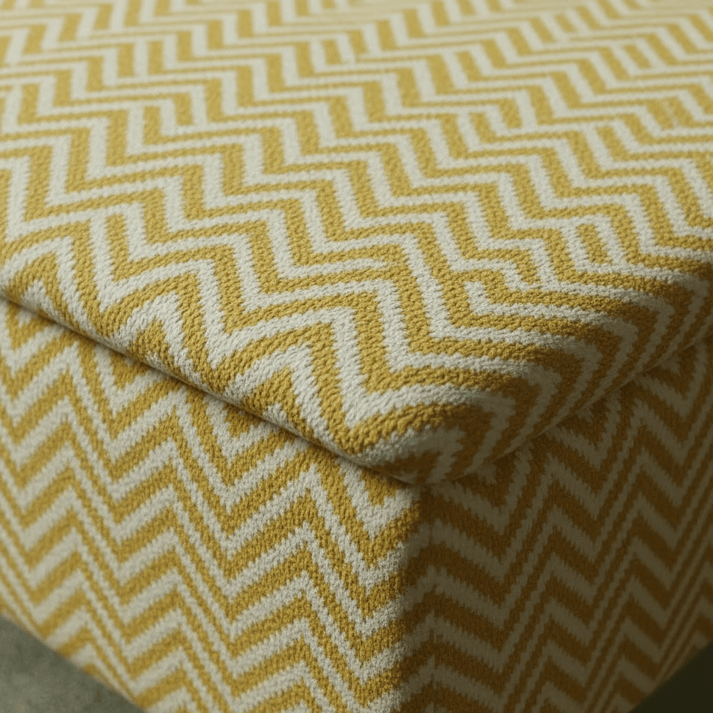 High - Density Foam Padded Bench – Comfortable Storage Ottoman with Designer Pattern - ISTOOLS