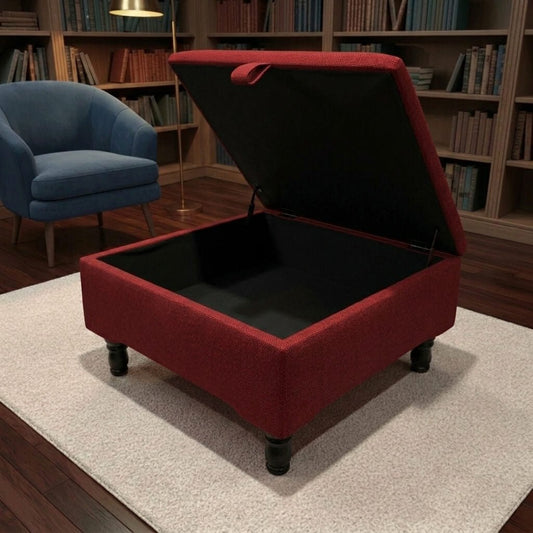 HIGH END SQUARE STORAGE OTTOMAN LIVING ROOM FURNITURE - ISTOOLS