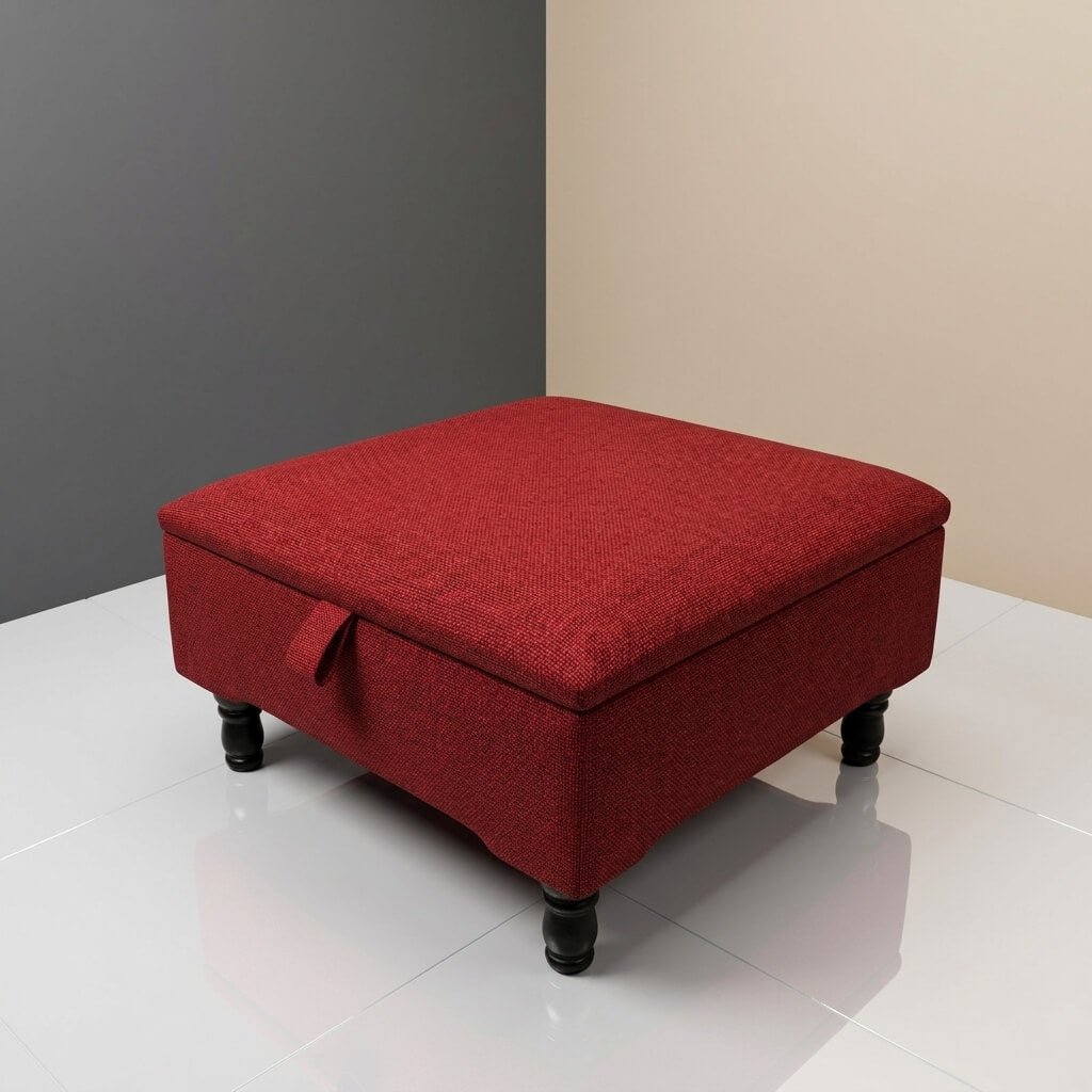 HIGH END SQUARE STORAGE OTTOMAN LIVING ROOM FURNITURE - ISTOOLS