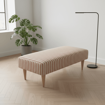 High - End Upholstered Bed End Bench with Patterned Lid – Multi - Functional Storage & Seating - ISTOOLS