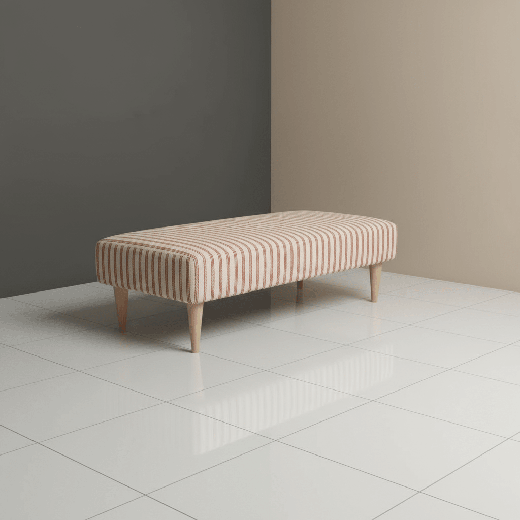 High - End Upholstered Bed End Bench with Patterned Lid – Multi - Functional Storage & Seating - ISTOOLS