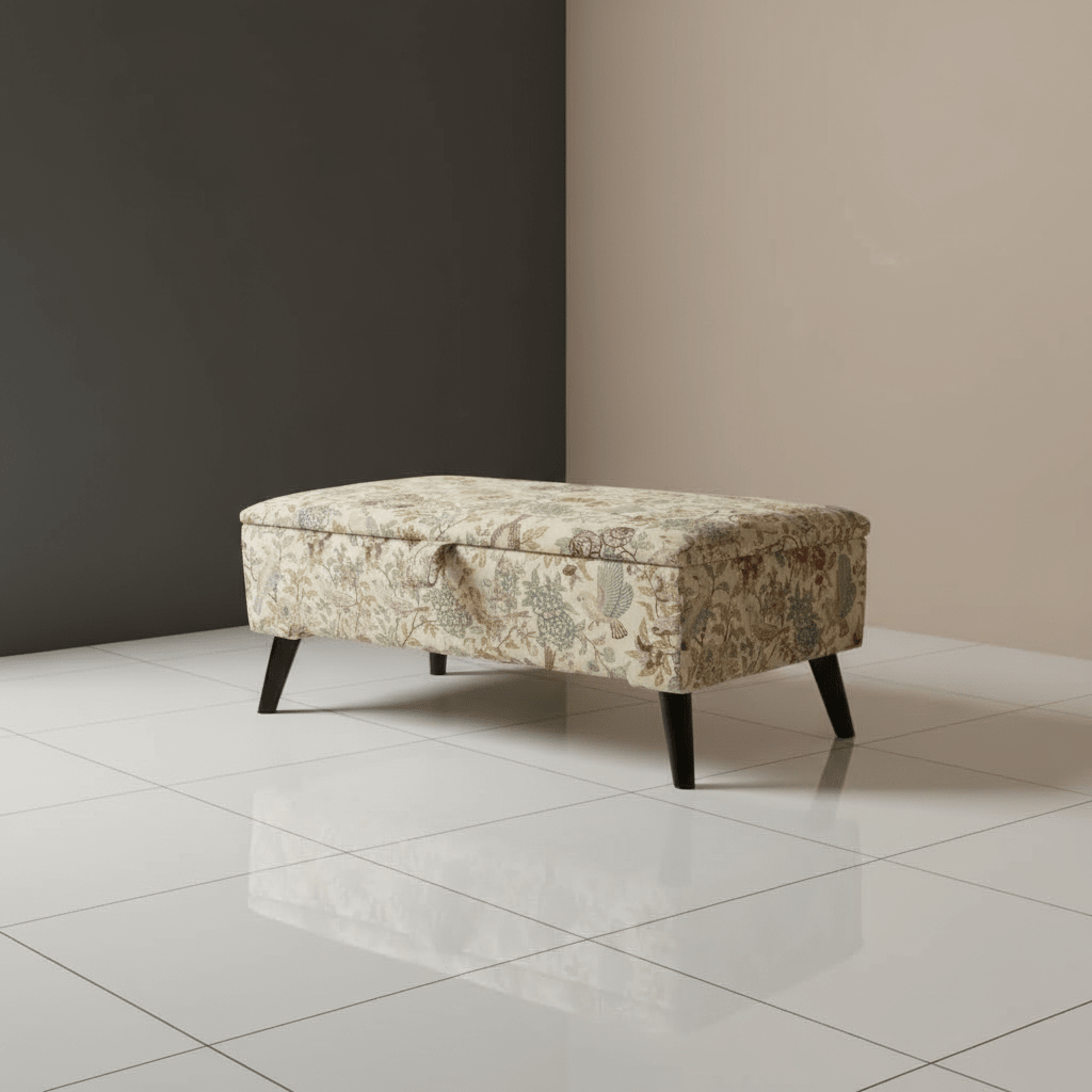 High - Quality Padded Ottoman Box for Organized Homes – Multi - Purpose Footstool & Seat with Hidden Storage - ISTOOLS