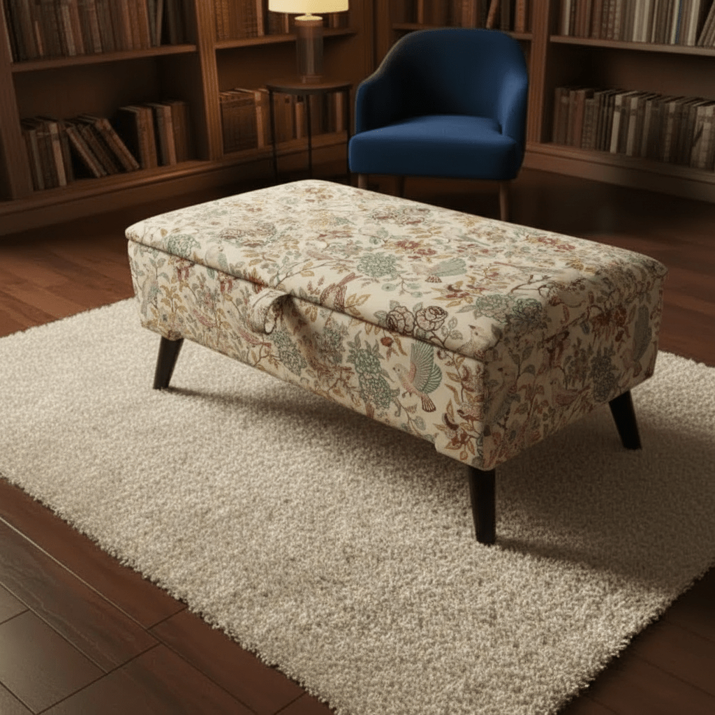 High - Quality Padded Ottoman Box for Organized Homes – Multi - Purpose Footstool & Seat with Hidden Storage - ISTOOLS