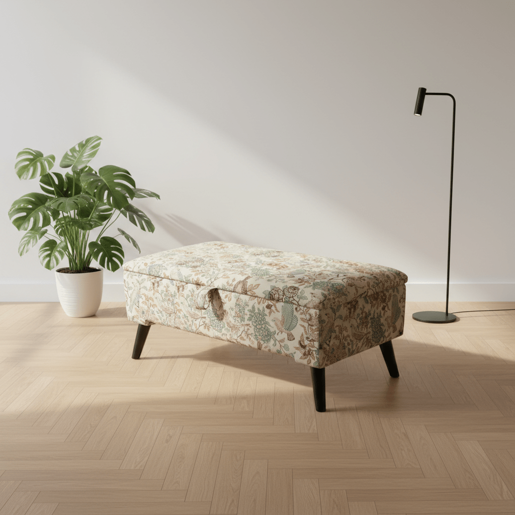 High - Quality Padded Ottoman Box for Organized Homes – Multi - Purpose Footstool & Seat with Hidden Storage - ISTOOLS