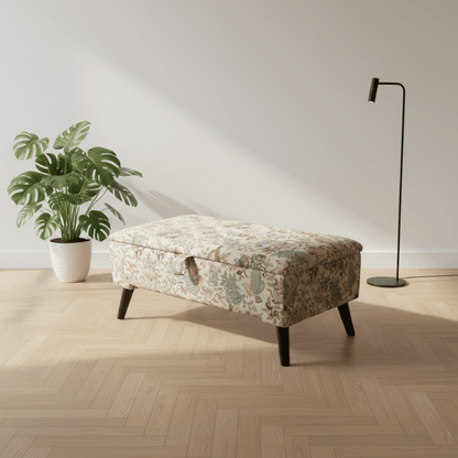 High - Quality Padded Ottoman Box for Organized Homes – Multi - Purpose Footstool & Seat with Hidden Storage - ISTOOLS