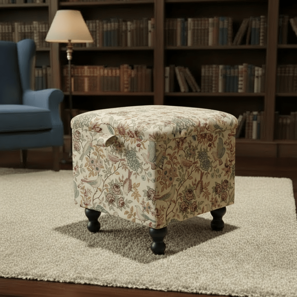 iLiv Heritage Small Storage Ottoman – Multi - Purpose Coffee Table & Footstool - ISTOOLS