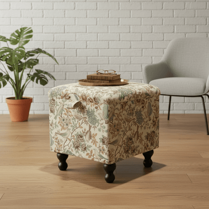 iLiv Heritage Small Storage Ottoman – Multi - Purpose Coffee Table & Footstool - ISTOOLS