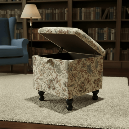 iLiv Heritage Small Storage Ottoman – Multi - Purpose Coffee Table & Footstool - ISTOOLS