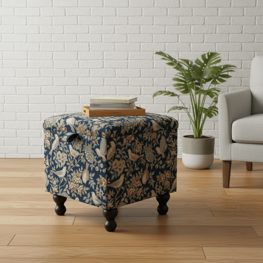 iLiv Small Storage Ottoman – Multi - Purpose Coffee Table & Footstool - ISTOOLS