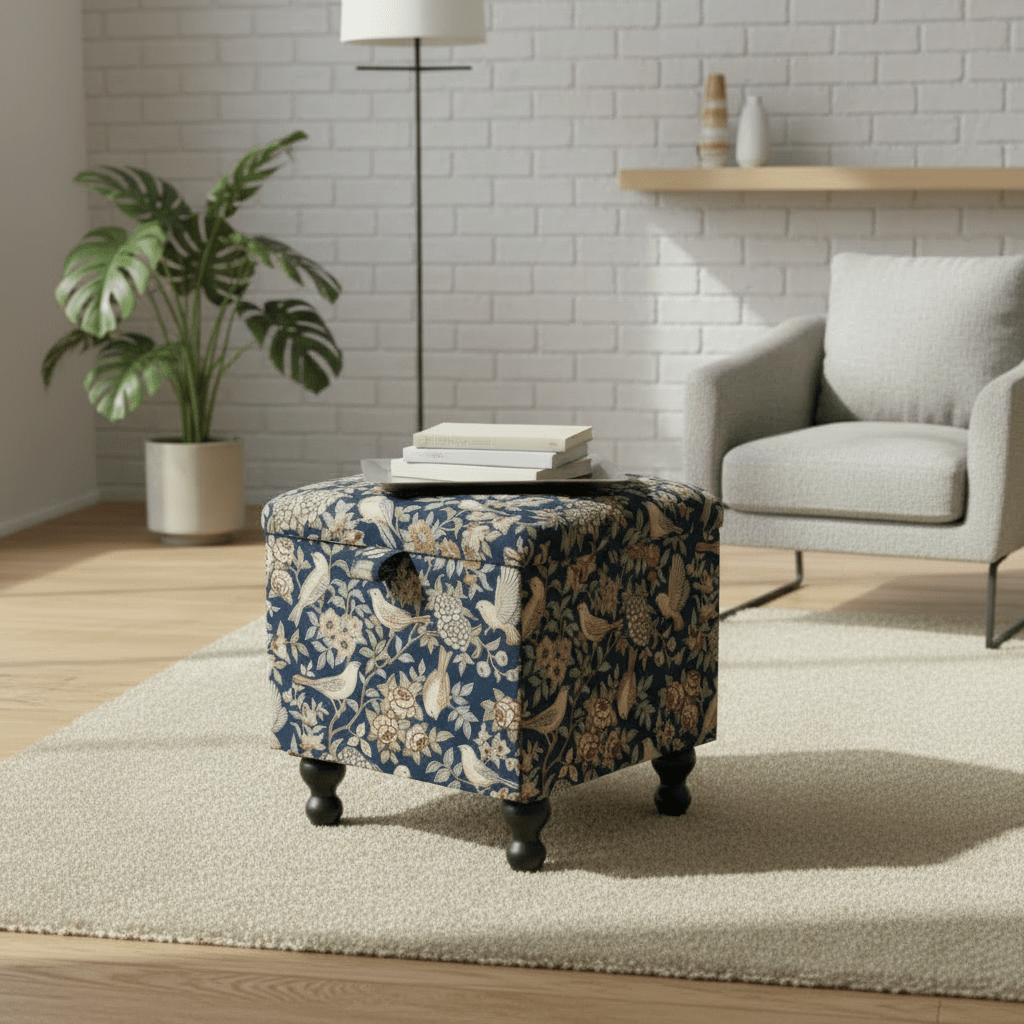 iLiv Small Storage Ottoman – Multi - Purpose Coffee Table & Footstool - ISTOOLS