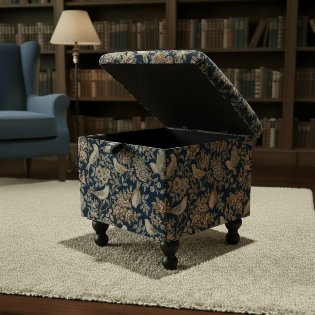 iLiv Small Storage Ottoman – Multi - Purpose Coffee Table & Footstool - ISTOOLS