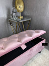Pink Ottoman Storage Bench | Pink Ottoman Bench | Pink Ottoman Pouffe UK