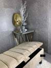 Champagne Beige Coffee Table Storage Box | Beige Ottoman Bench | Beige Ottoman Bench Bed