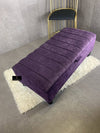 Purple Aubergine Storage Box | Purple Foot Stool Bench UK | Purple Footstool Pouffes