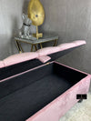 Pink Ottoman Storage Bench | Pink Ottoman Bench | Pink Ottoman Pouffe UK