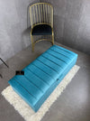 Aqua Storage Box Bench | Ottoman Bench | Line Panel Lid Coffee Table