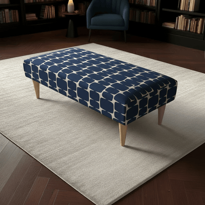 ISTOOLS Designer Stitched Lid Seating Stool for Entryways – Multi - Functional Ottoman Bench - ISTOOLS