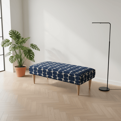 ISTOOLS Designer Stitched Lid Seating Stool for Entryways – Multi - Functional Ottoman Bench - ISTOOLS