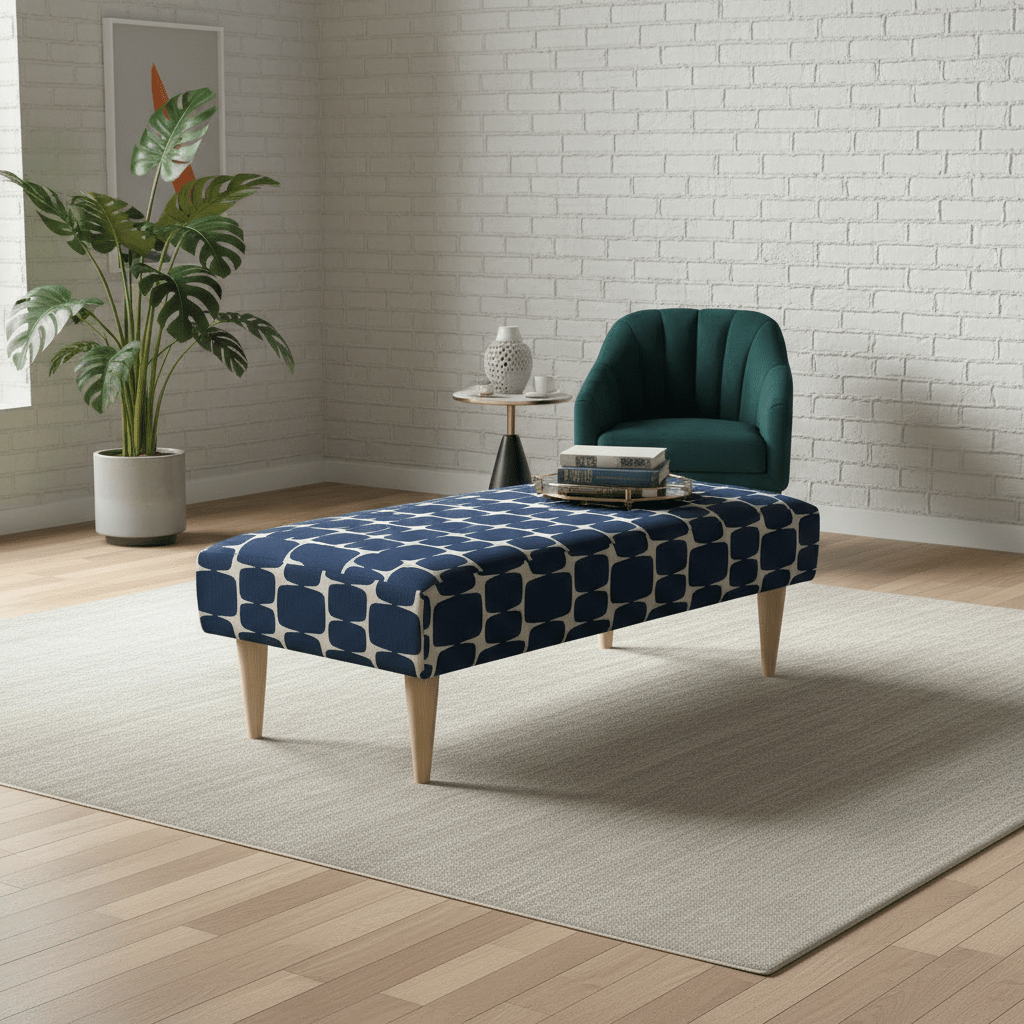 ISTOOLS Designer Stitched Lid Seating Stool for Entryways – Multi - Functional Ottoman Bench - ISTOOLS