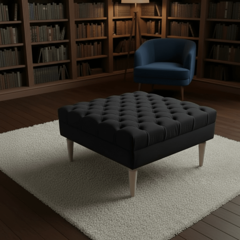 ISTOOLS Green Chesterfield Footstool Bench – Luxury Seat - ISTOOLS