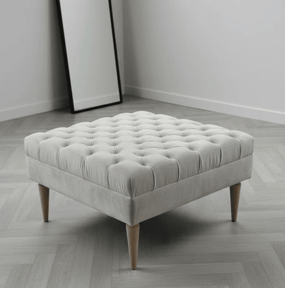 ISTOOLS Green Chesterfield Footstool Bench – Luxury Seat - ISTOOLS