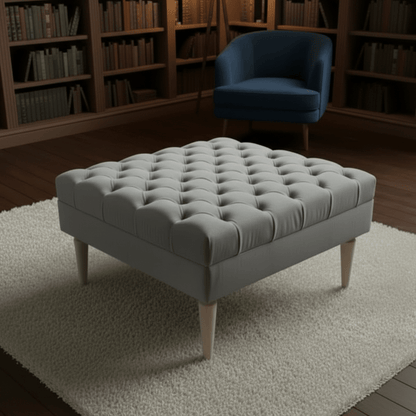 ISTOOLS Green Chesterfield Footstool Bench – Luxury Seat - ISTOOLS