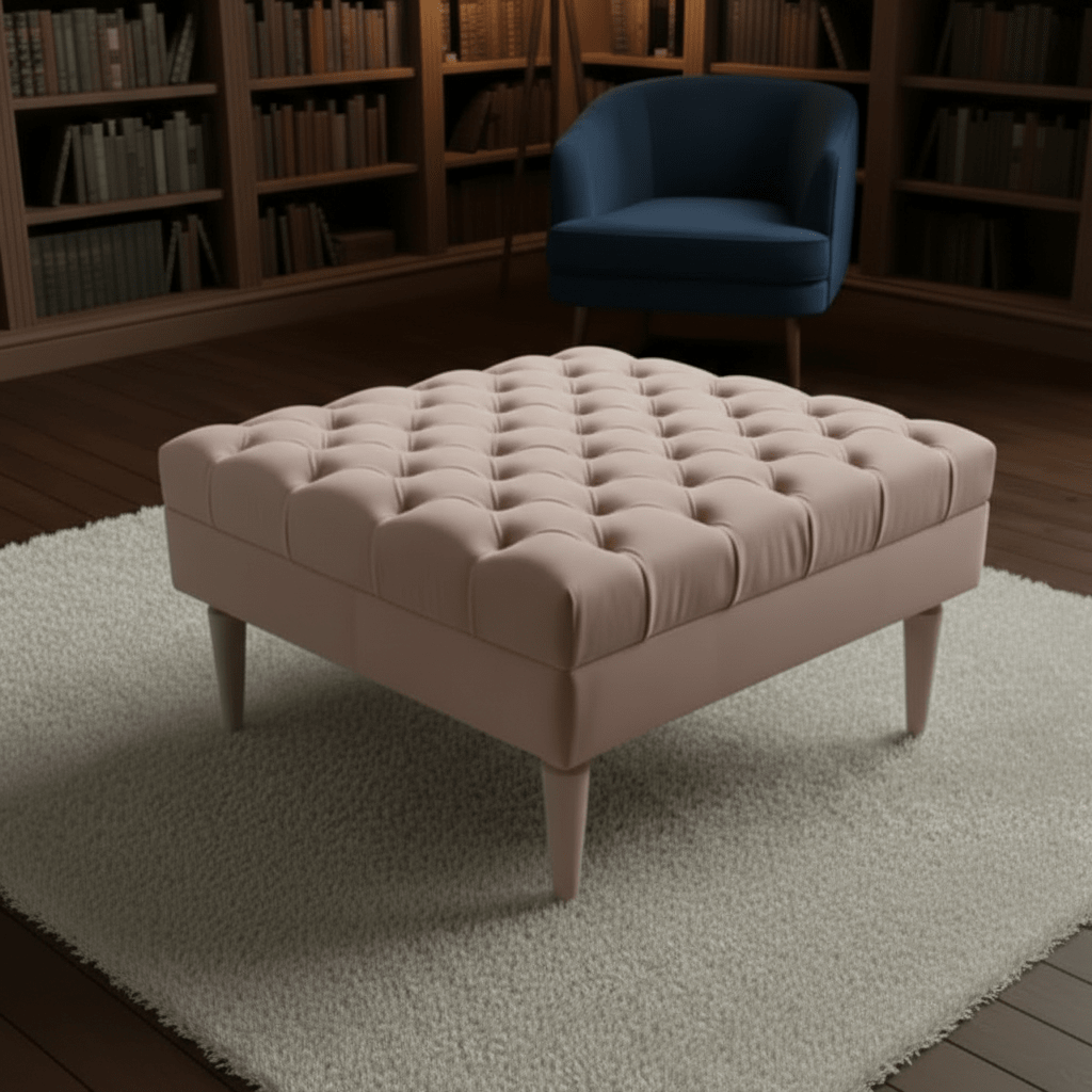 ISTOOLS Green Chesterfield Footstool Bench – Luxury Seat - ISTOOLS