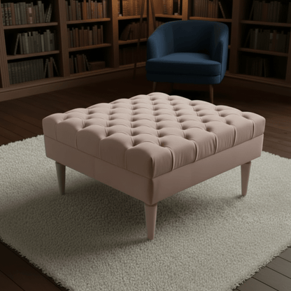 ISTOOLS Green Chesterfield Footstool Bench – Luxury Seat - ISTOOLS