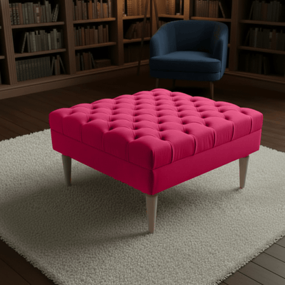 ISTOOLS Green Chesterfield Footstool Bench – Luxury Seat - ISTOOLS