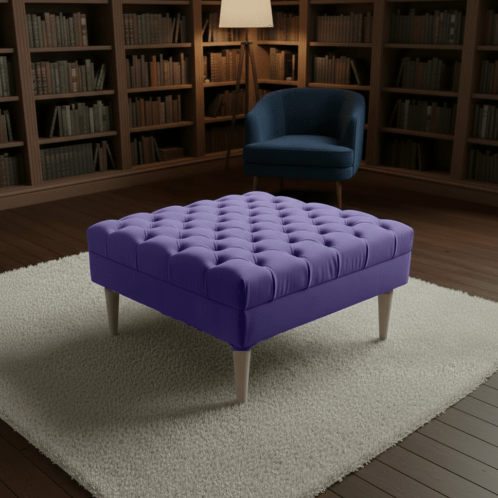 ISTOOLS Green Chesterfield Footstool Bench – Luxury Seat - ISTOOLS