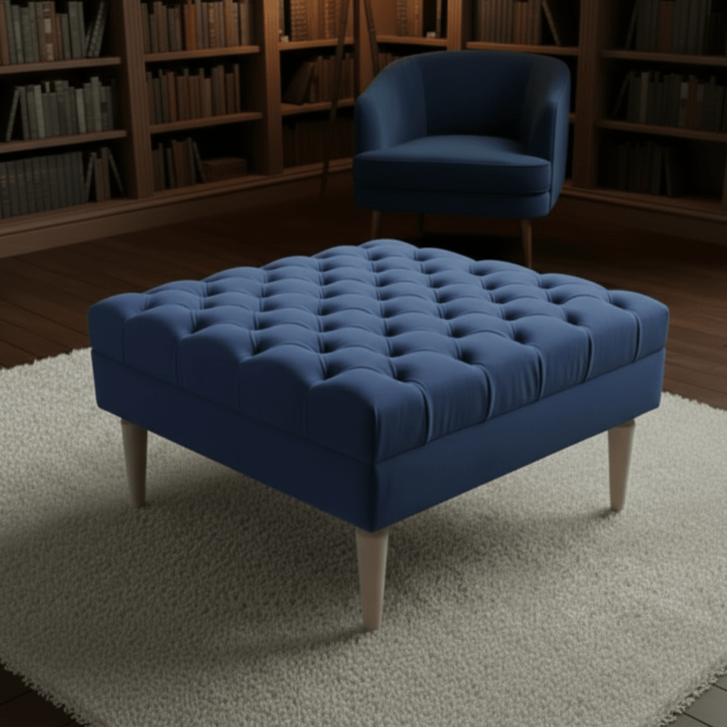 ISTOOLS Green Chesterfield Footstool Bench – Luxury Seat - ISTOOLS